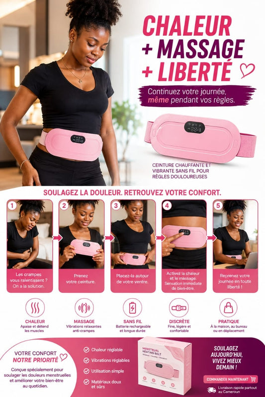 VELYNA™ — Ceinture Chauffante & Massante